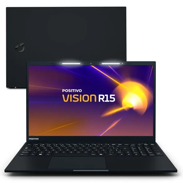 Notebook Positivo Vision R15 Amd Ryzen 7-5700u Linux 8gb Ram 512gb Ssd 15.6 Ips Full Hd Lumina Bar - Preto